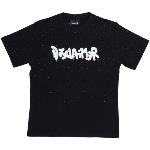 T-shirt Maglietta Donna W Strass Tee Black - Disclaimer - Modalova