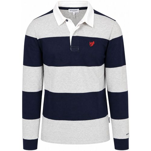 Polo Rugbyshirt Rayure Marine Gris - Mcgregor - Modalova