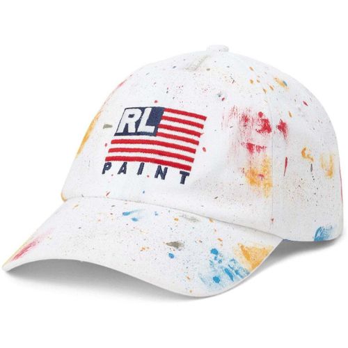 Casquette spray paint effect cotton cap - Polo Ralph Lauren - Modalova