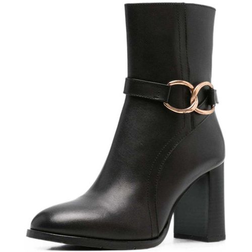 Bottines black elegant closed booties - Sergio Moretti - Modalova