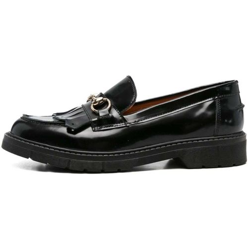 Mocassins black casual closed loafers - Sergio Moretti - Modalova