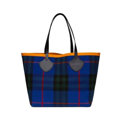Cabas Large Giant Check Reversible Tote Bag - Burberry - Modalova
