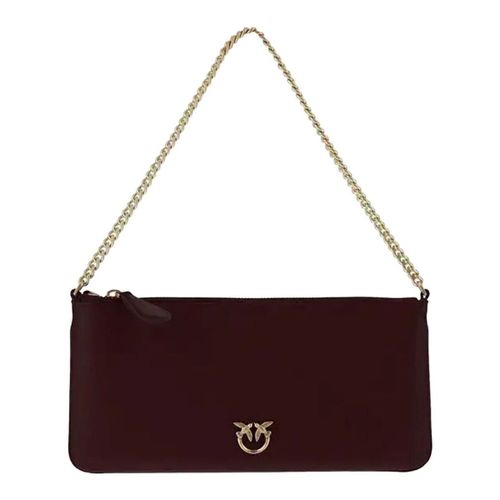 Pochette Horizontal Flat Leather Bag - Pinko - Modalova