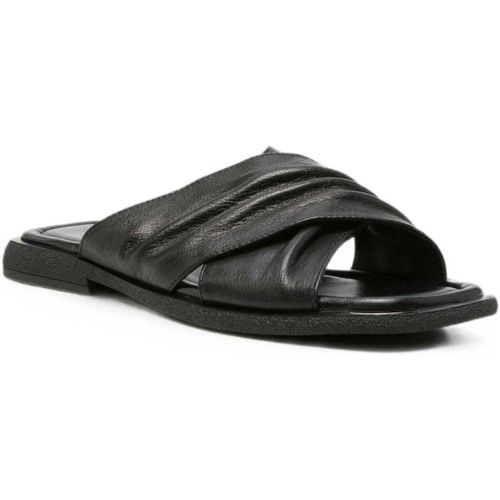 Chaussons Women's Black Open-Toe Slippers - Sergio Moretti - Modalova