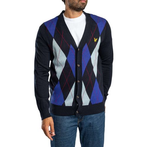 Pull Cardigan classique en maille à losanges - Lyle & Scott - Modalova