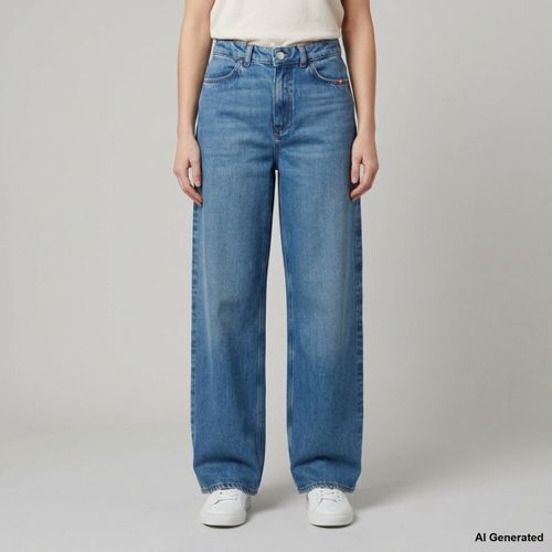 Jeans larges Js) Linda Woman Denim Lyocell Cotton Cobalt - Amish - Modalova