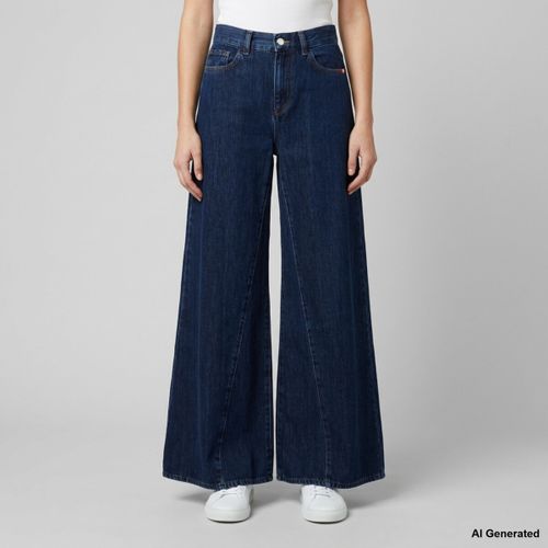 Jeans Js) Colette Woman Denim Tencel Dark Stone - Amish - Modalova