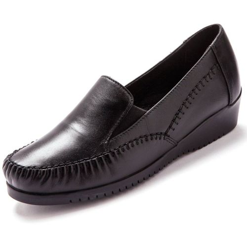 Mocassins Sans-gêne élastiqués cuir - Pediconfort - Modalova