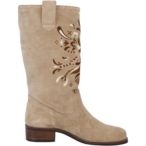 Boots Bottes Cuir Les Tropeziennes Violette - Les Tropeziennes par M.Belarbi - Modalova