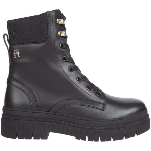Bottines Women's Black Cleated Ankle Boots - Tommy Hilfiger - Modalova