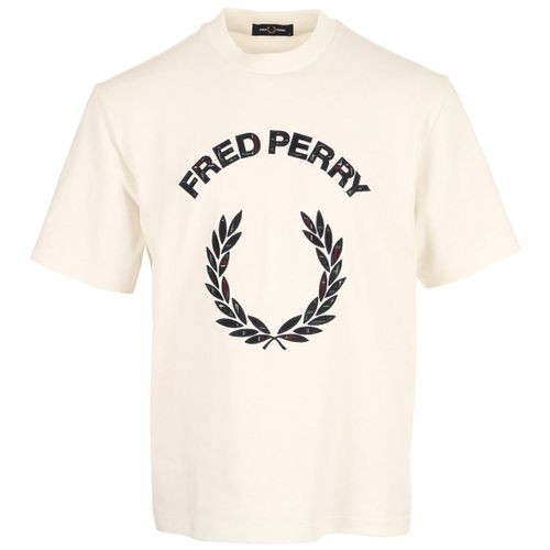 T-shirt Tartan Applique Shirt - Fred Perry - Modalova