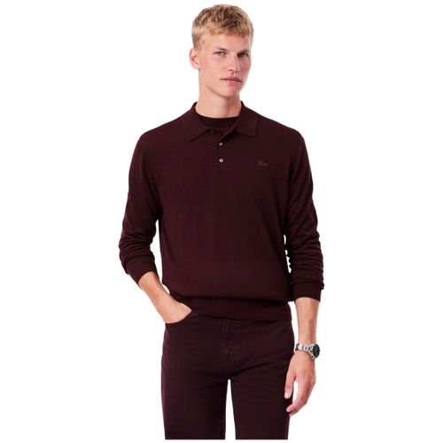 Sweat-shirt Polo manches longues Ref 69330 3KE Bordeaux - Lacoste - Modalova