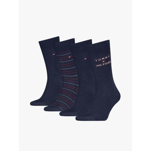 Socquettes Coffret 4 paires de chaussettes marines - Tommy Hilfiger - Modalova