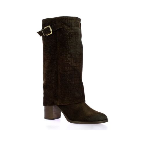 Bottes à talon Bottes cuir croco - Pao - Modalova