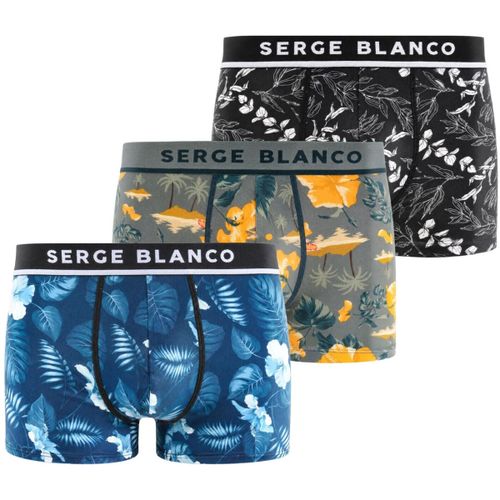 Boxers Lot de 3 boxers en coton Flower 12 - Serge Blanco - Modalova