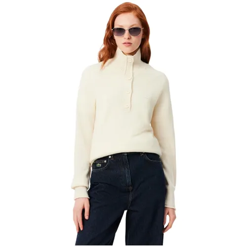 Sweat-shirt Pull col montant Ref 69311 XFJ Ecru - Lacoste - Modalova