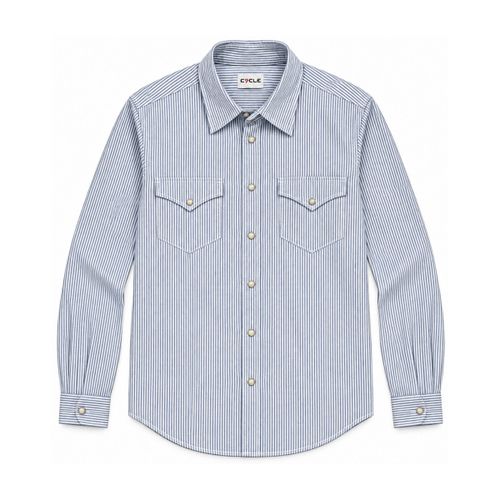 Chemise CC361 CL05 RAYAN STRIPES-0107 WHITE/NAVY - Cycle - Modalova