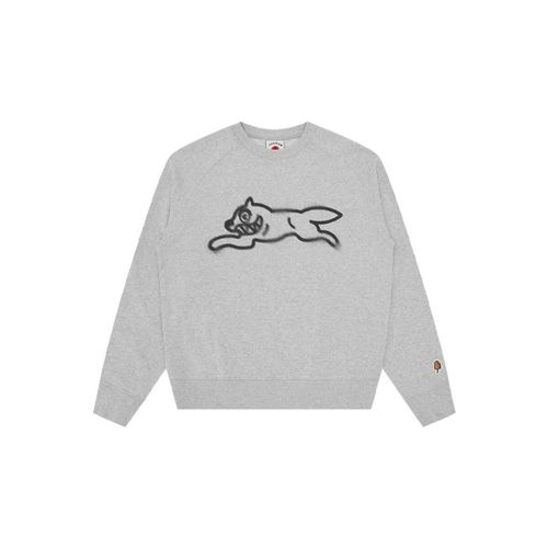 Pull Spray Paint Running Dog Crewneck Heather Grey - Ice Cream - Modalova
