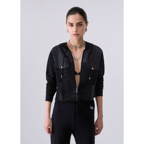 Pull Maille zippé et capuche - Liu Jo - Modalova