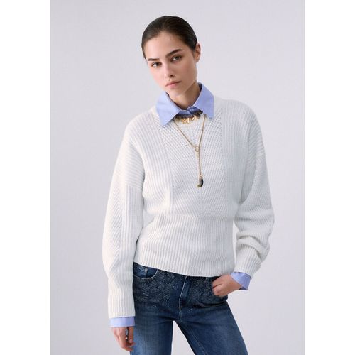 Pull Maille en laine avec nœud - Liu Jo - Modalova