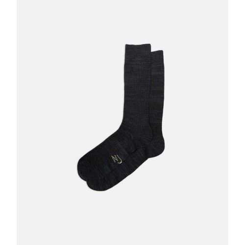 Collants & bas Rasmusson Mens Rib Sock Dark Grey - Nudie - Modalova