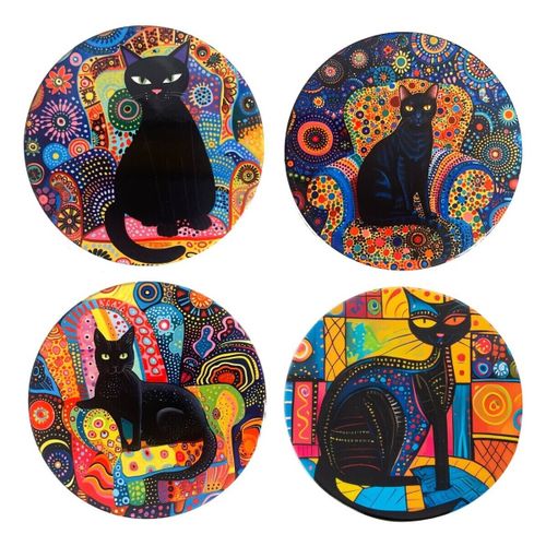 Trousse Sous-Verres Chat - Signes Grimalt - Modalova
