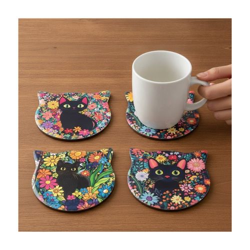 Set de table Sous-Verres Chat - Signes Grimalt - Modalova