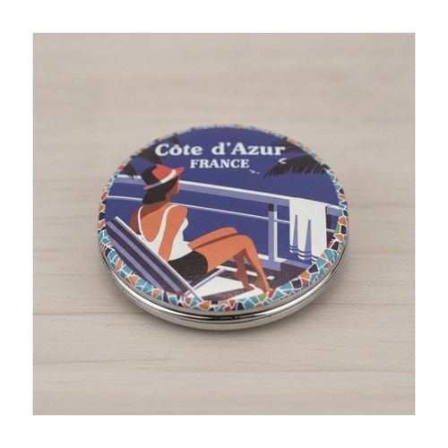 Porte-monnaie Miroir De Poche Côte Bleue - Signes Grimalt - Modalova