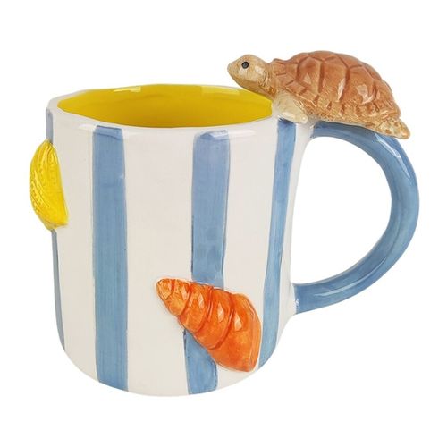 Vases, caches pots d'intérieur Mug Tortue En Bleu - Signes Grimalt - Modalova