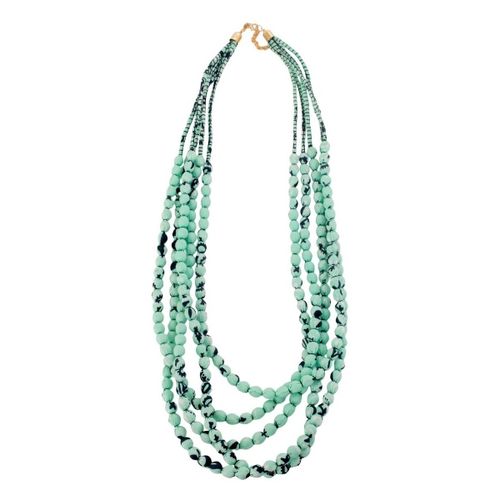 Porte clé Collier En Résine De Polyester En Vert - Isla Bonita By Sigris - Modalova
