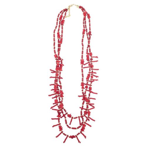 Porte clé Collier En Résine De Polyester En Rouge - Isla Bonita By Sigris - Modalova