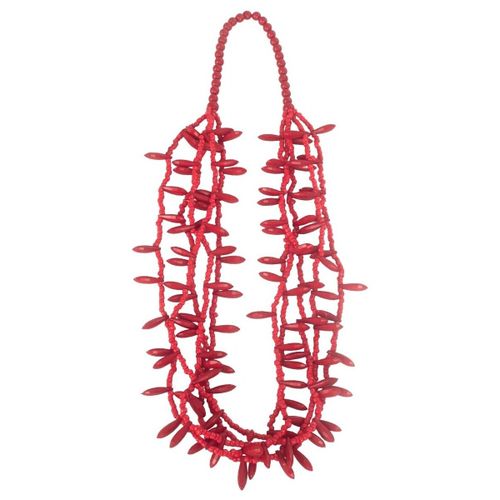 Collier Collier En Résine De Polyester En Rouge - Isla Bonita By Sigris - Modalova