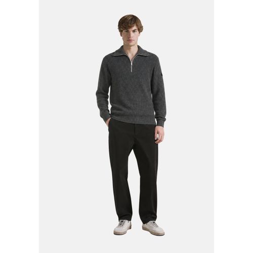 Pull HALF ZIP ENGLISH RIB WARM WOOL L/S - Sun68 - Modalova
