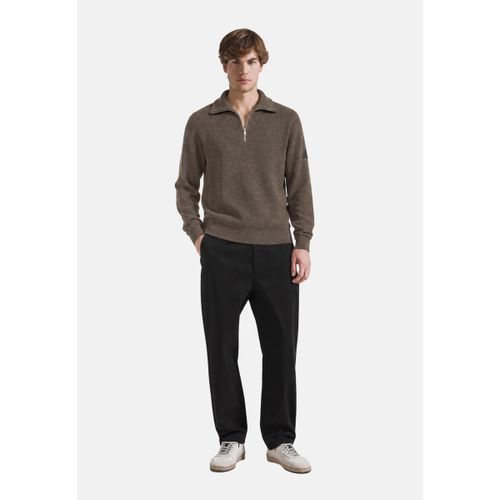 Pull HALF ZIP ENGLISH RIB WARM WOOL L/S - Sun68 - Modalova