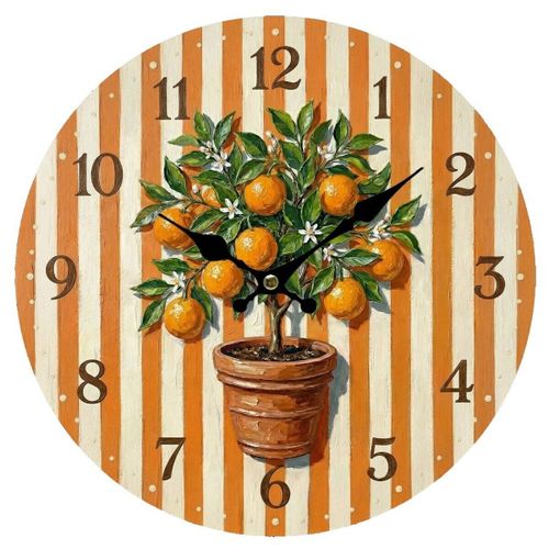 Horloges Horloge Murale Oranger Orange Et Écru - Signes Grimalt - Modalova