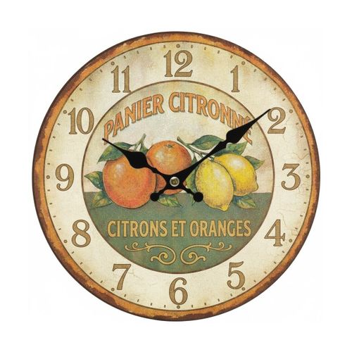 Horloges Horloge Murale Oranges Et Citrons Vintage - Signes Grimalt - Modalova