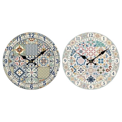 Horloges Horloges Murales Carreaux De Ciment Lot De 2 - Signes Grimalt - Modalova