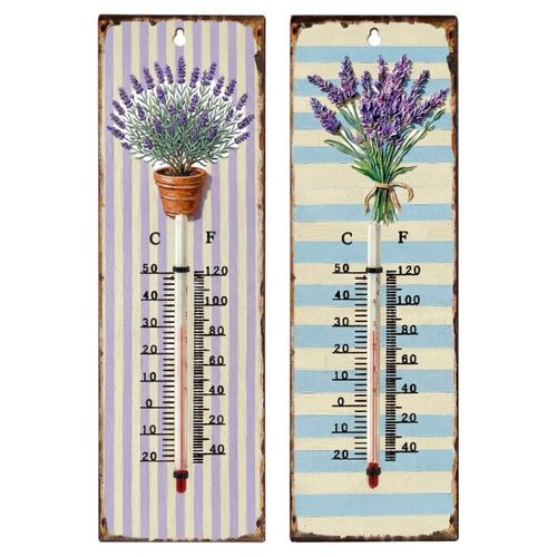 Horloges Thermomètres Lavande Lot De 2 - Signes Grimalt - Modalova
