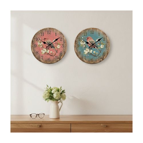 Horloges Horloges Murales Oiseau Vintage Lot De 2 - Signes Grimalt - Modalova