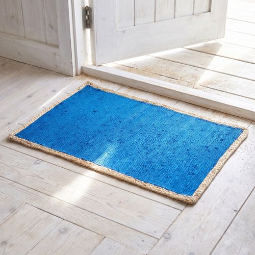 Tapis Tapis Jute Bord Tressé Bleu - Signes Grimalt - Modalova