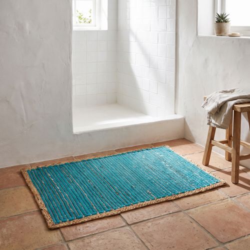 Tapis Tapis Jute Bord Tressé Turquoise - Signes Grimalt - Modalova