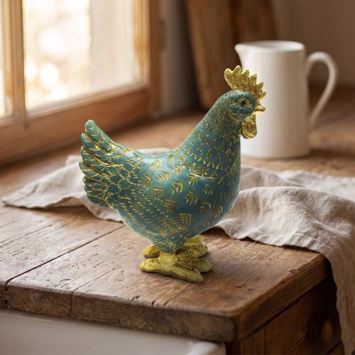 Statuettes et figurines Figurine Poule Turquoise - Signes Grimalt - Modalova