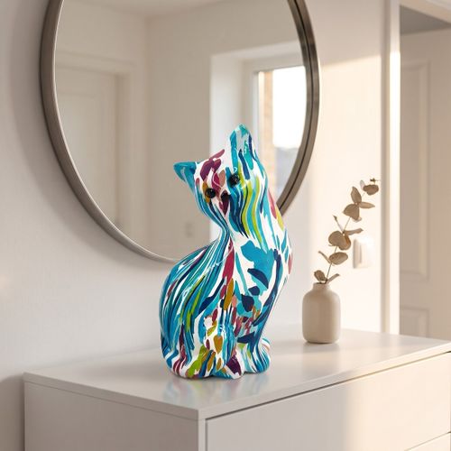 Statuettes et figurines Chat Assis Multicolore - Signes Grimalt - Modalova