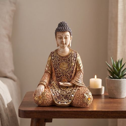 Statuettes et figurines Bouddha Méditant Doré Petit - Signes Grimalt - Modalova