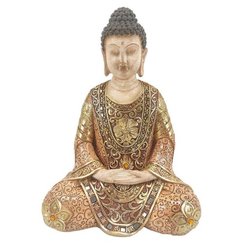 Statuettes et figurines Bouddha Méditant Doré Grand - Signes Grimalt - Modalova