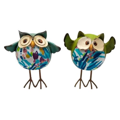 Statuettes et figurines Hiboux À Pattes Multicolores Set De 2 - Signes Grimalt - Modalova