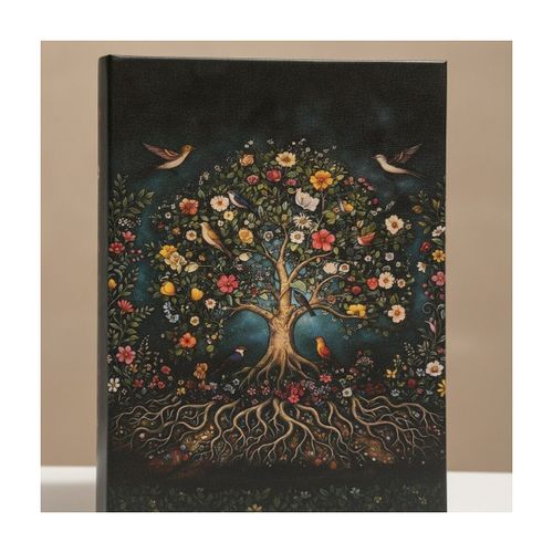 Paniers, boites et corbeilles Boîte Livre Arbre De Vie Noir Fleuri - Signes Grimalt - Modalova