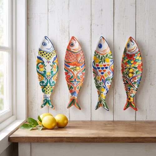 Statuettes et figurines Poissons Muraux Citrons Set 4 - Signes Grimalt - Modalova
