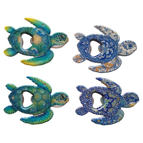 Statuettes et figurines Décapsuleurs Tortue Bleu Turquoise Set 4 - Signes Grimalt - Modalova