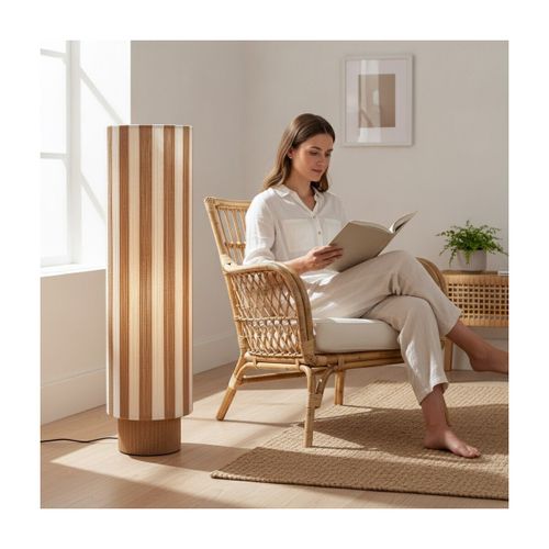 Lampadaires Lampadaire Corde Rayé Beige - Signes Grimalt - Modalova